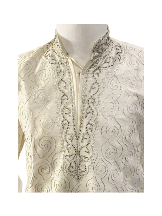 Bareek Dark Grey Kurta Pant main image 1