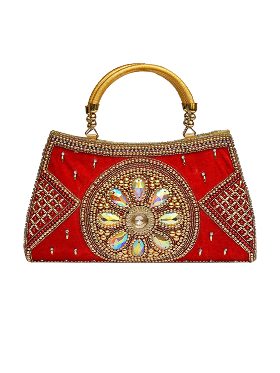 Rope Handle Golden and Yellow Designer Potli Bag With Clutch at Rs  250/piece in Jaipur
